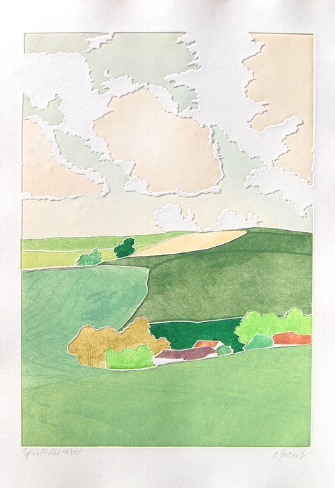 Print of Spring Fields