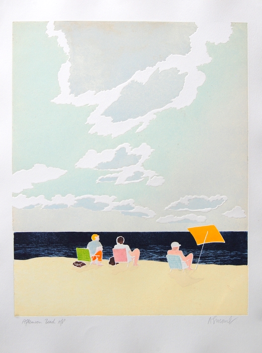 Print of Afternoon Beach